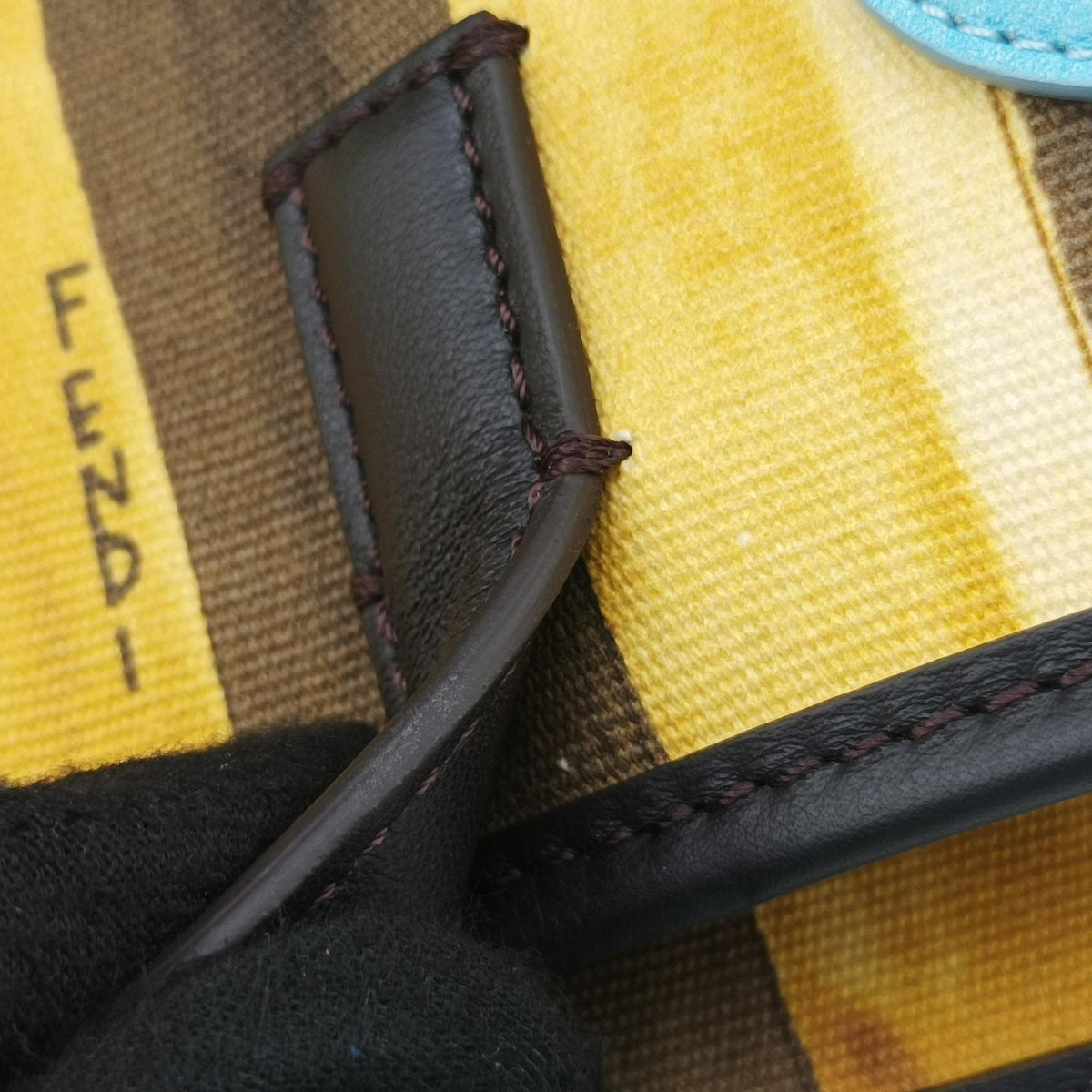 Secondhand Fendi Floral briefcase Multicolour canvas 7VV131 shoulderbag | stylenewstar