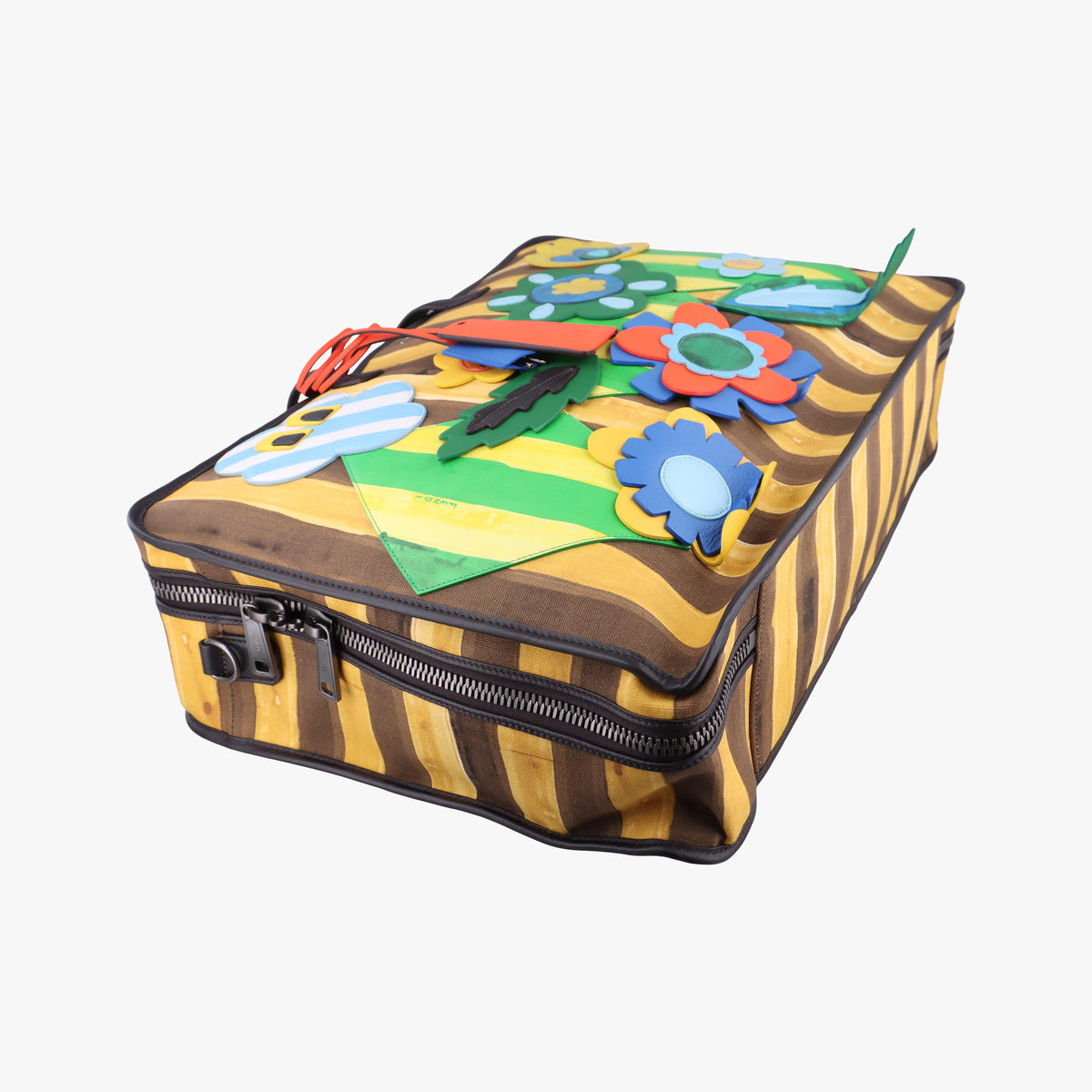 Pre-owned Fendi Floral briefcase Multicolour canvas 7VV131 shoulderbag | stylenewstar