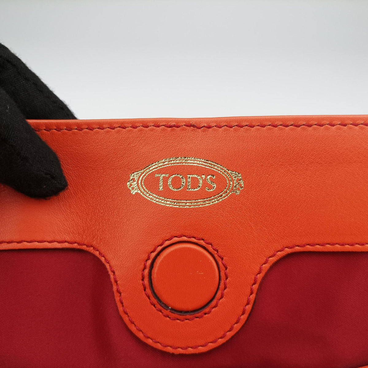 Secondhand TODS D-Styling Red x Orange Leather  shoulderbag | stylenewstar