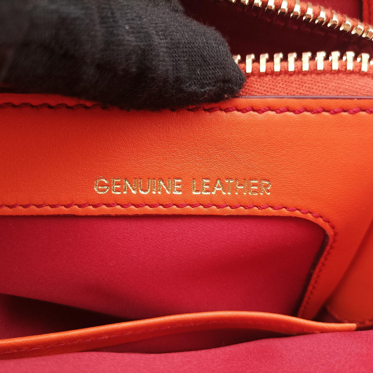 Secondhand TODS D-Styling Red x Orange Leather  shoulderbag | stylenewstar