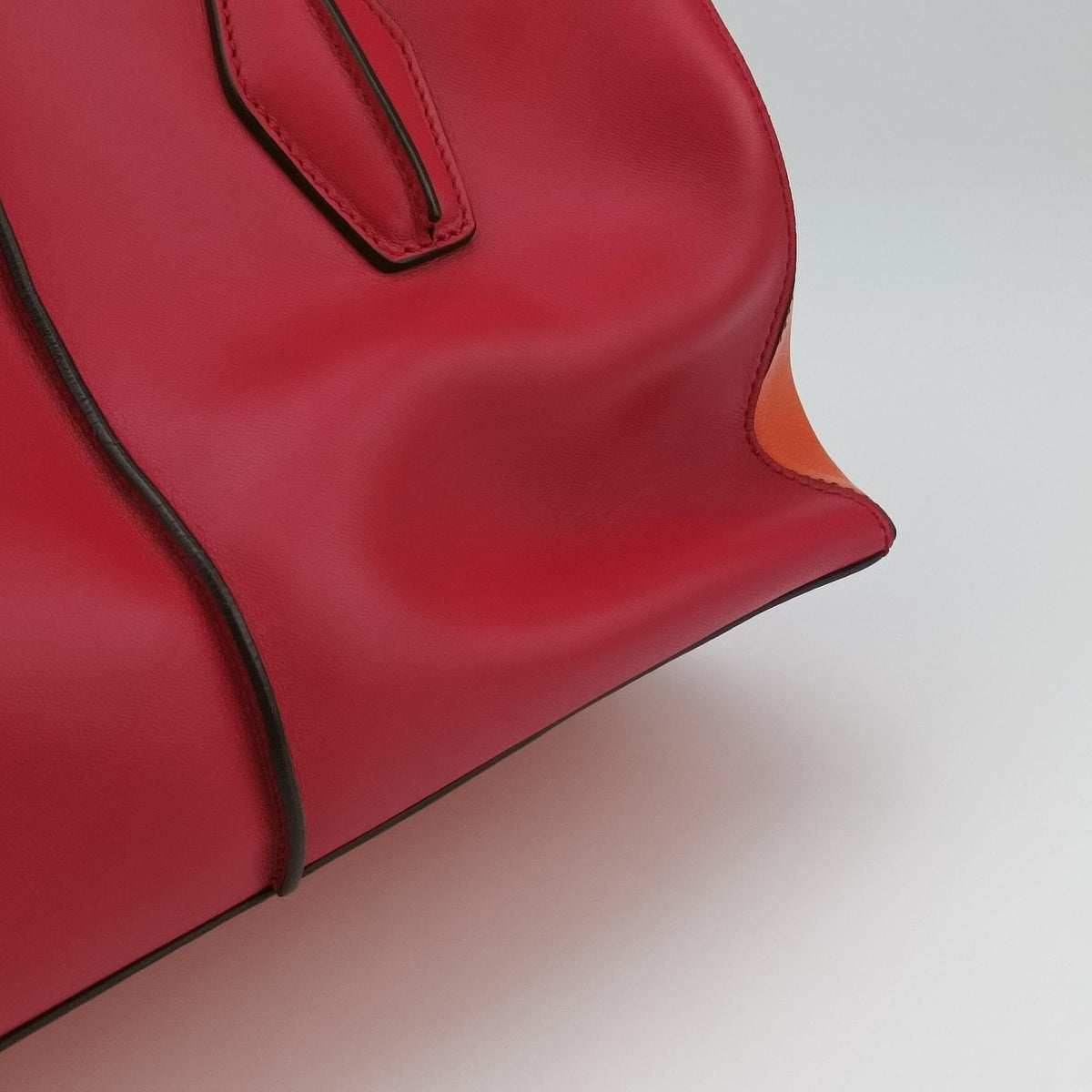 Secondhand TODS D-Styling Red x Orange Leather  shoulderbag | stylenewstar