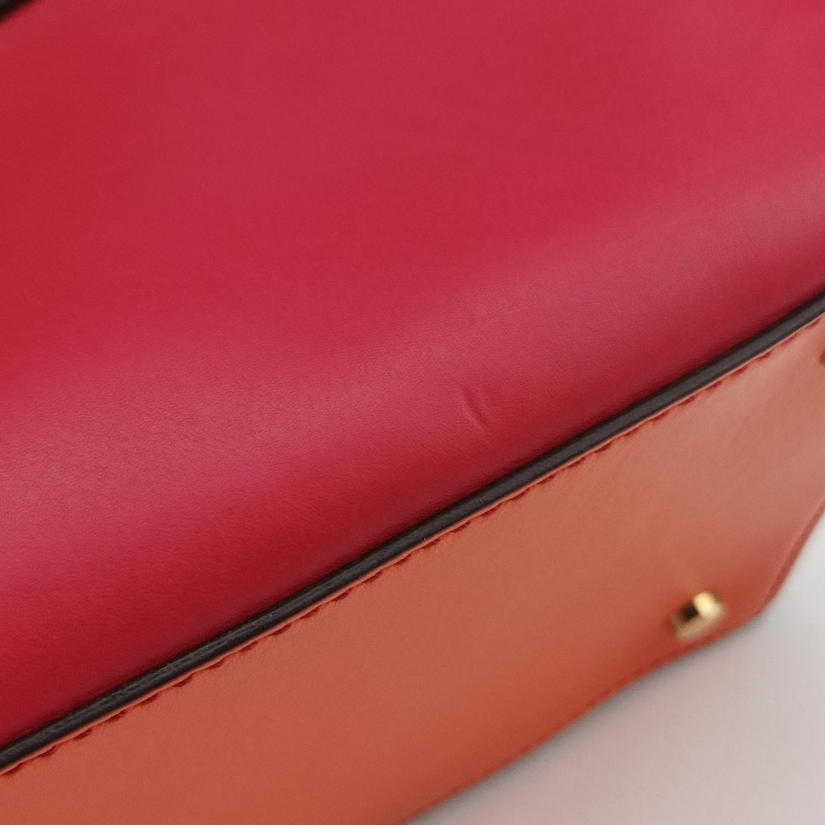 Secondhand TODS D-Styling Red x Orange Leather  shoulderbag | stylenewstar