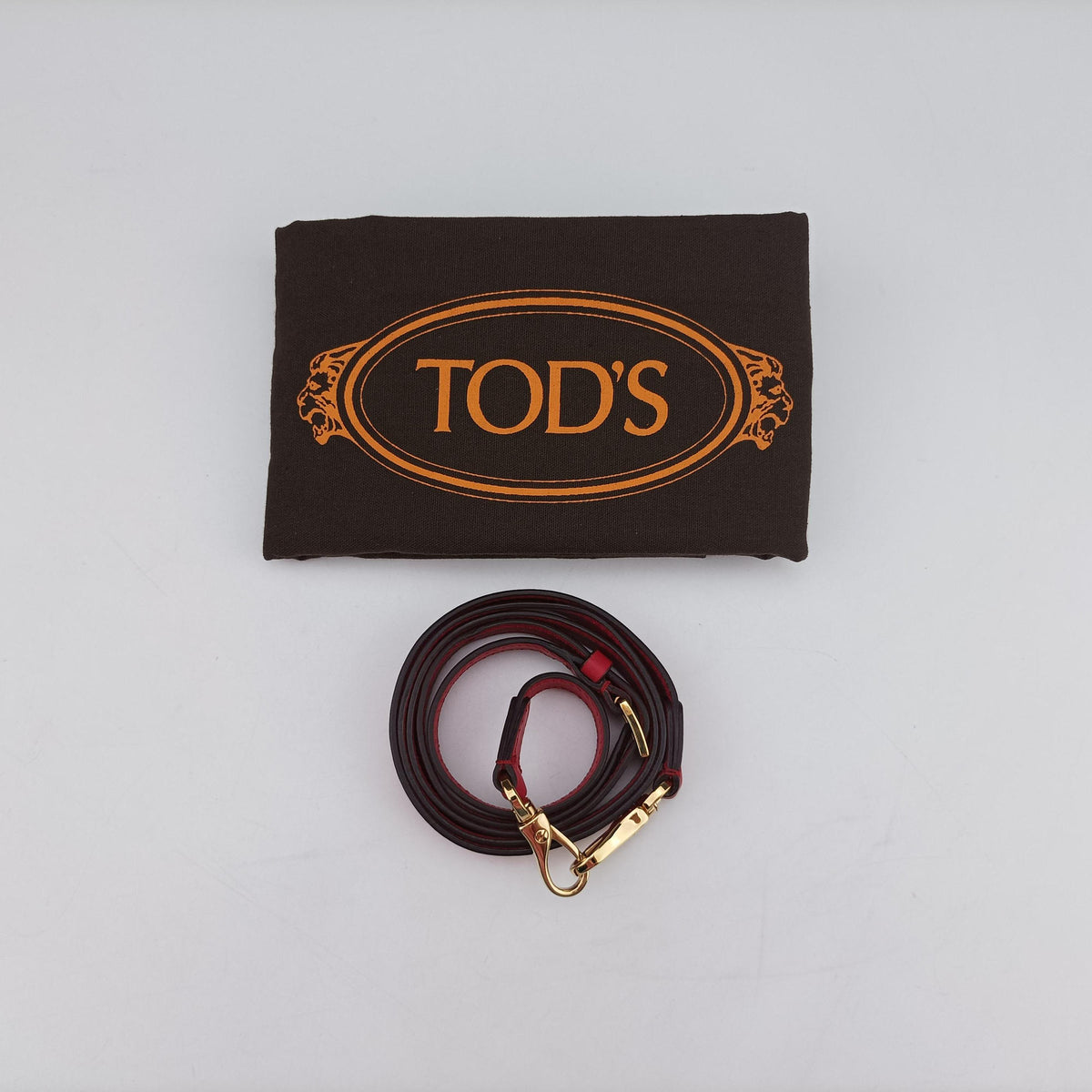 Secondhand TODS D-Styling Red x Orange Leather  shoulderbag | stylenewstar