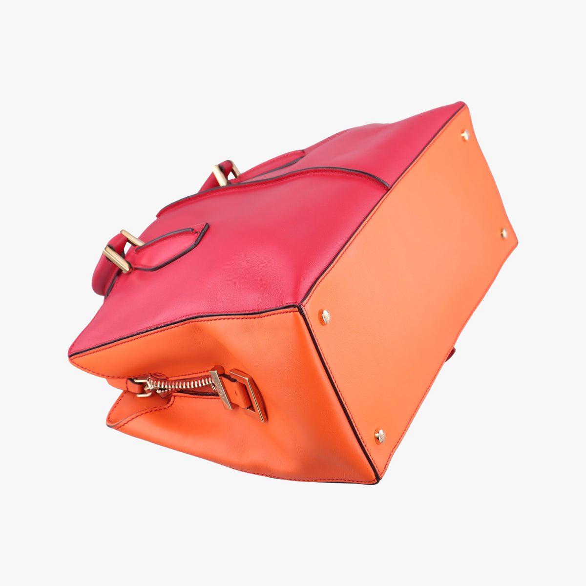 Secondhand TODS D-Styling Red x Orange Leather  shoulderbag | stylenewstar
