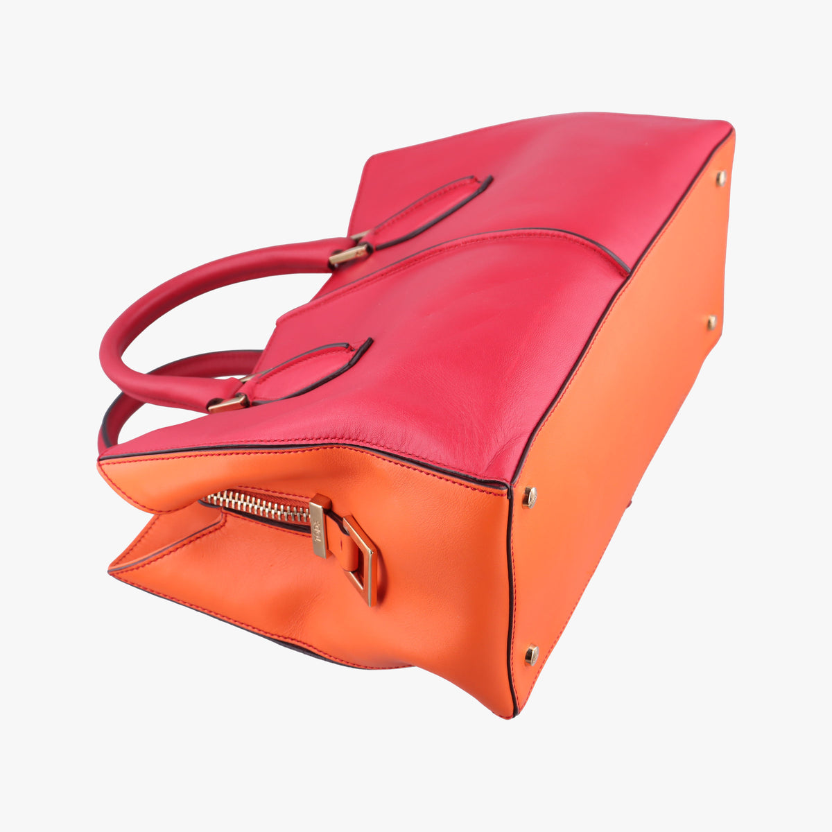 Secondhand TODS D-Styling Red x Orange Leather  shoulderbag | stylenewstar
