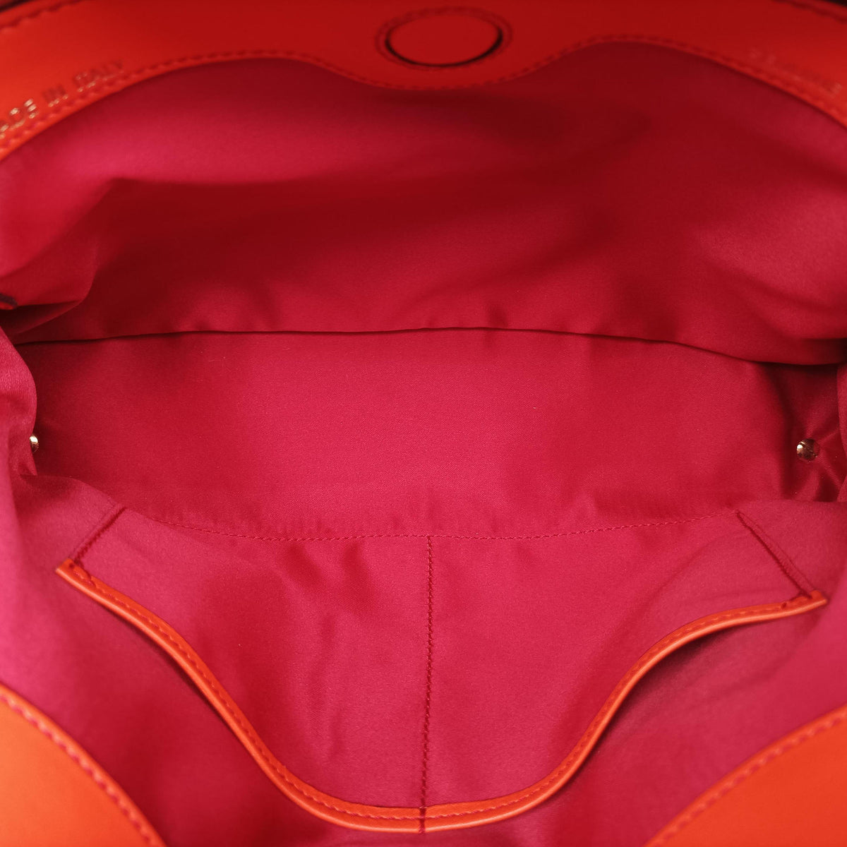 Secondhand TODS D-Styling Red x Orange Leather  shoulderbag | stylenewstar