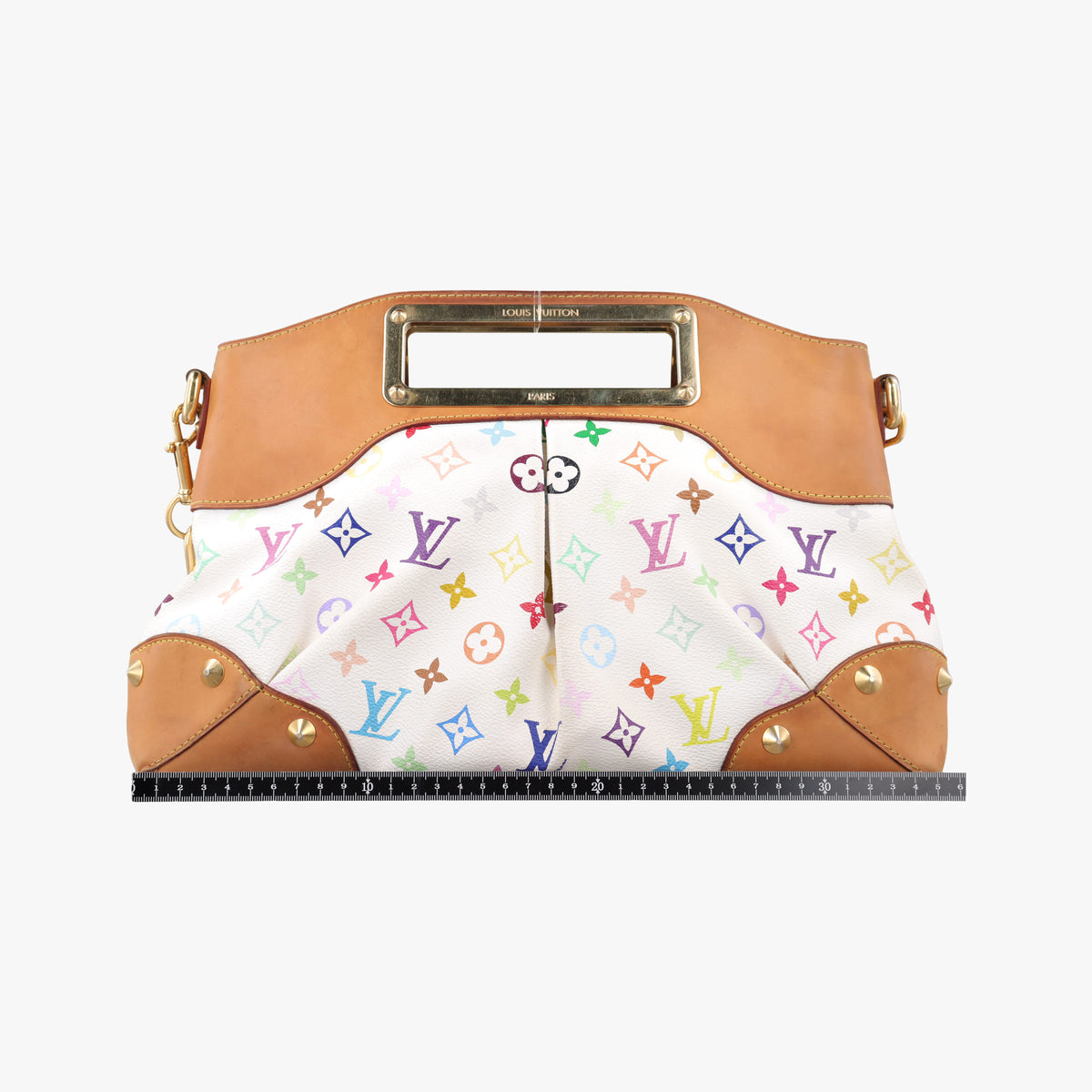 Pre-owned Louis Vuitton JUDY MM white Monogram Multicolor M40255 shoulderbag | stylenewstar