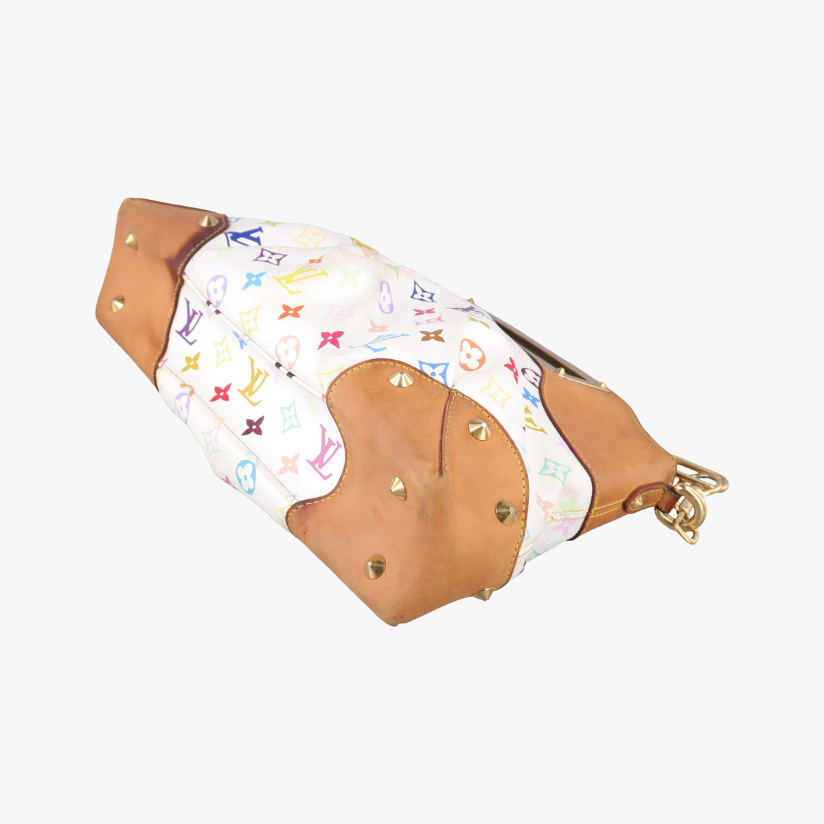 Pre-owned Louis Vuitton JUDY MM white Monogram Multicolor M40255 shoulderbag | stylenewstar