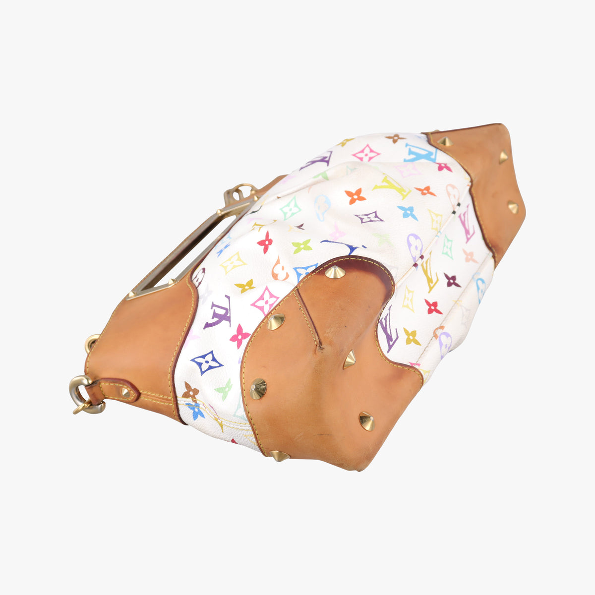 Pre-owned Louis Vuitton JUDY MM white Monogram Multicolor M40255 shoulderbag | stylenewstar