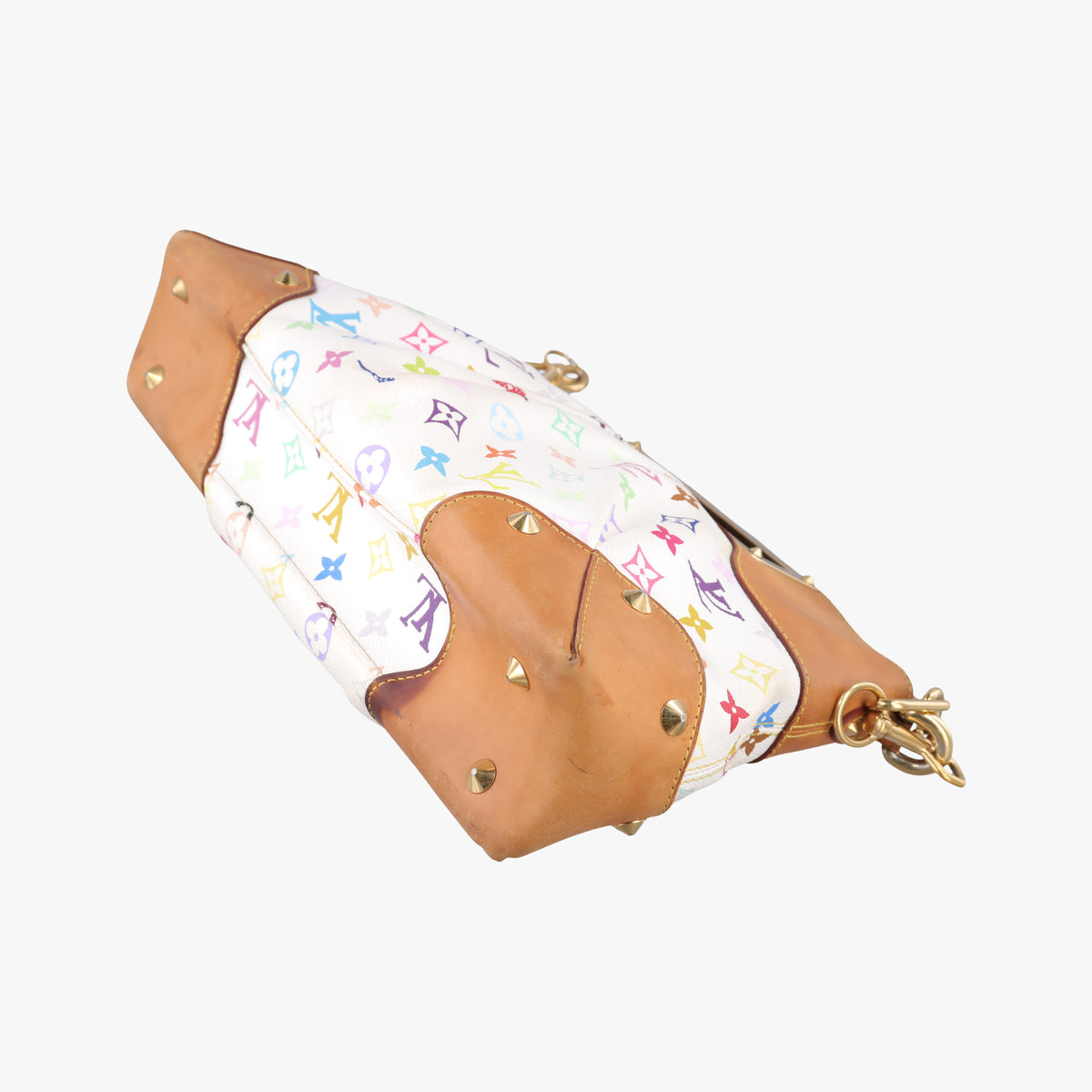 Pre-owned Louis Vuitton JUDY MM white Monogram Multicolor M40255 shoulderbag | stylenewstar
