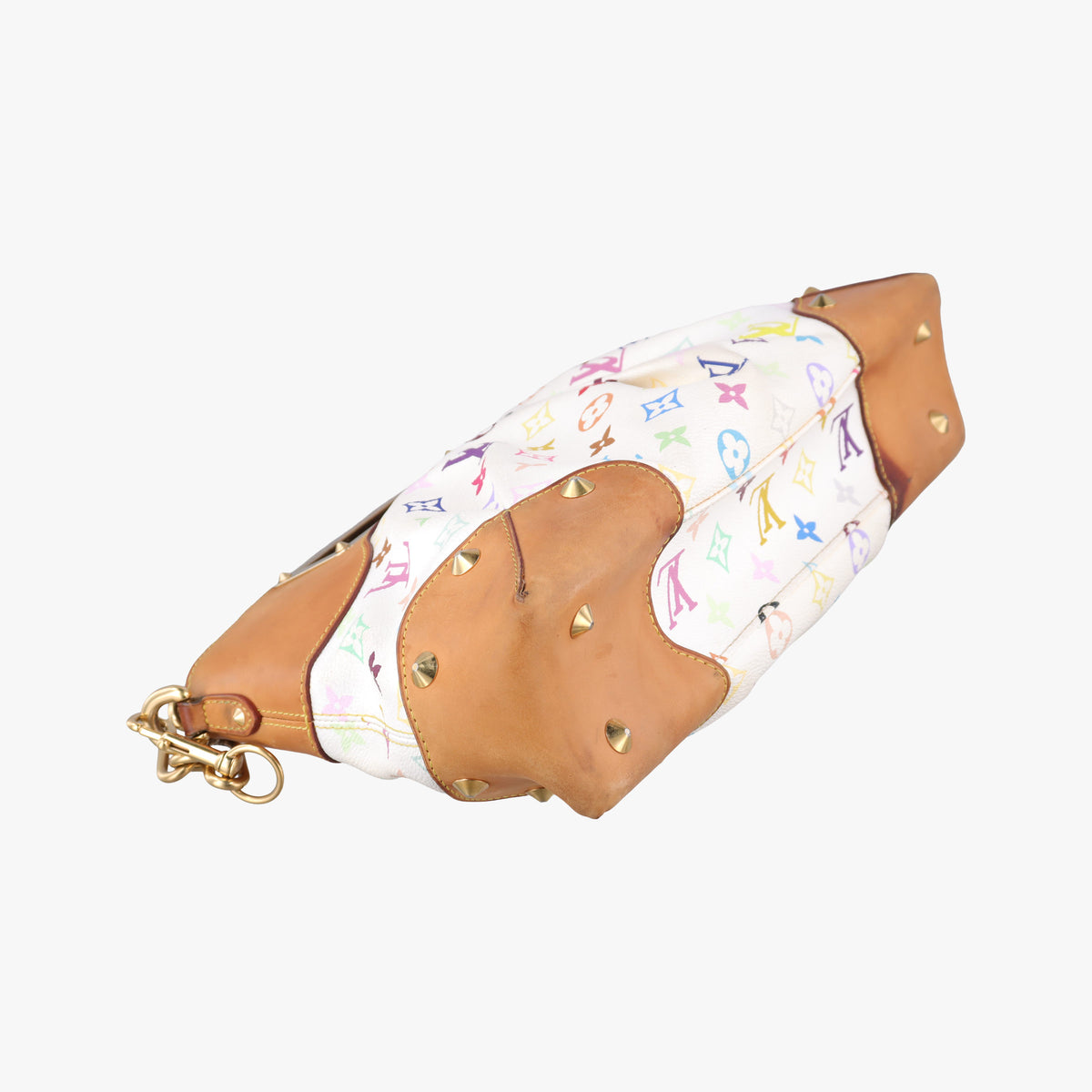 Pre-owned Louis Vuitton JUDY MM white Monogram Multicolor M40255 shoulderbag | stylenewstar