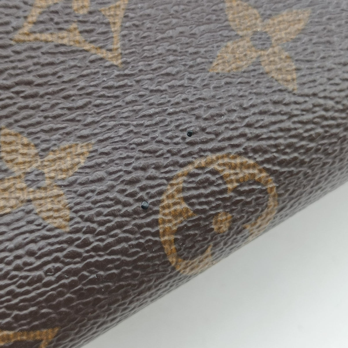 Pre-owned Louis Vuitton SAINT PLACIDE brown×Bordeaux Monogram Canvas×calf leather M43715 shoulderbag | stylenewstar