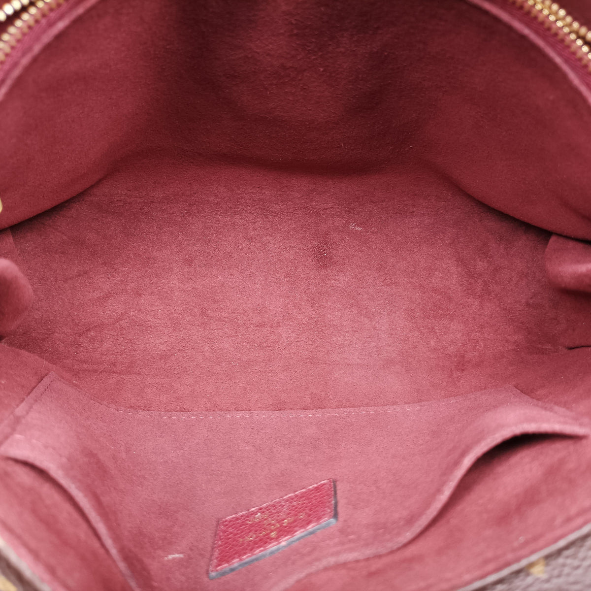 Pre-owned Louis Vuitton SAINT PLACIDE brown×Bordeaux Monogram Canvas×calf leather M43715 shoulderbag | stylenewstar