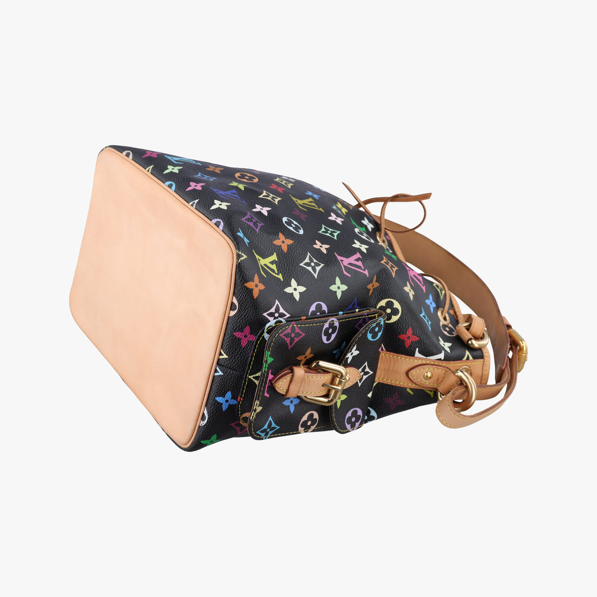 Pre-owned Louis Vuitton Petit Noe Noir Monogram Multicolor M42230 shoulderbag | stylenewstar