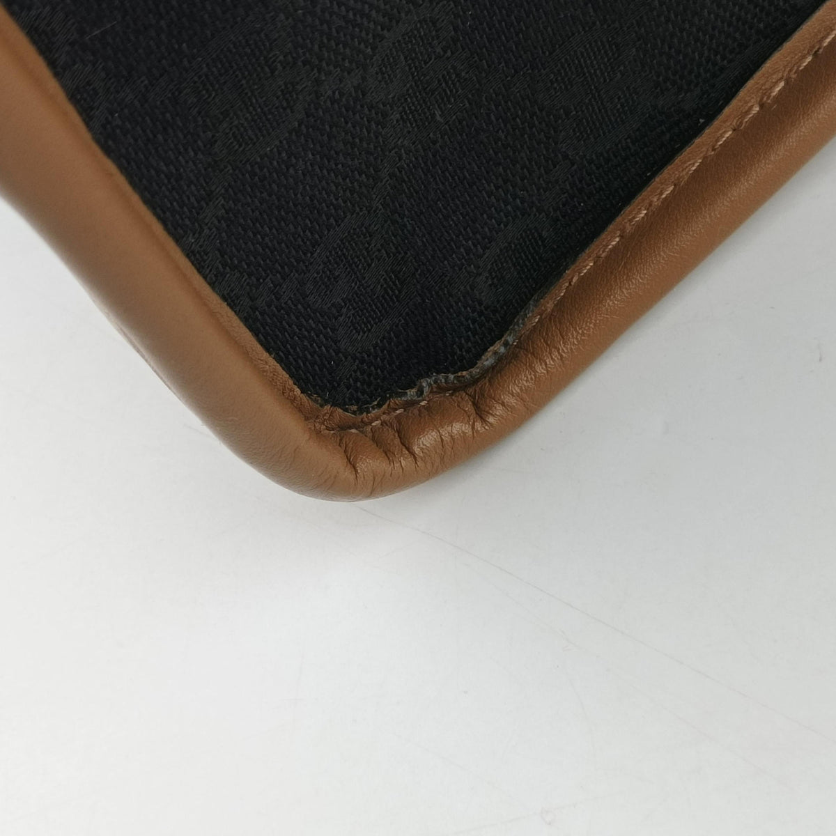 Pre-owned Gucci Ophidia Black×Brown canvas×leather 715773 shoulderbag | stylenewstar