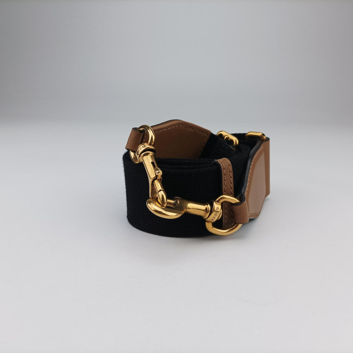 Pre-owned Gucci Ophidia Black×Brown canvas×leather 715773 shoulderbag | stylenewstar