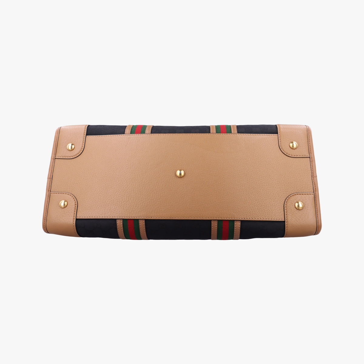 Pre-owned Gucci Ophidia Black×Brown canvas×leather 715773 shoulderbag | stylenewstar