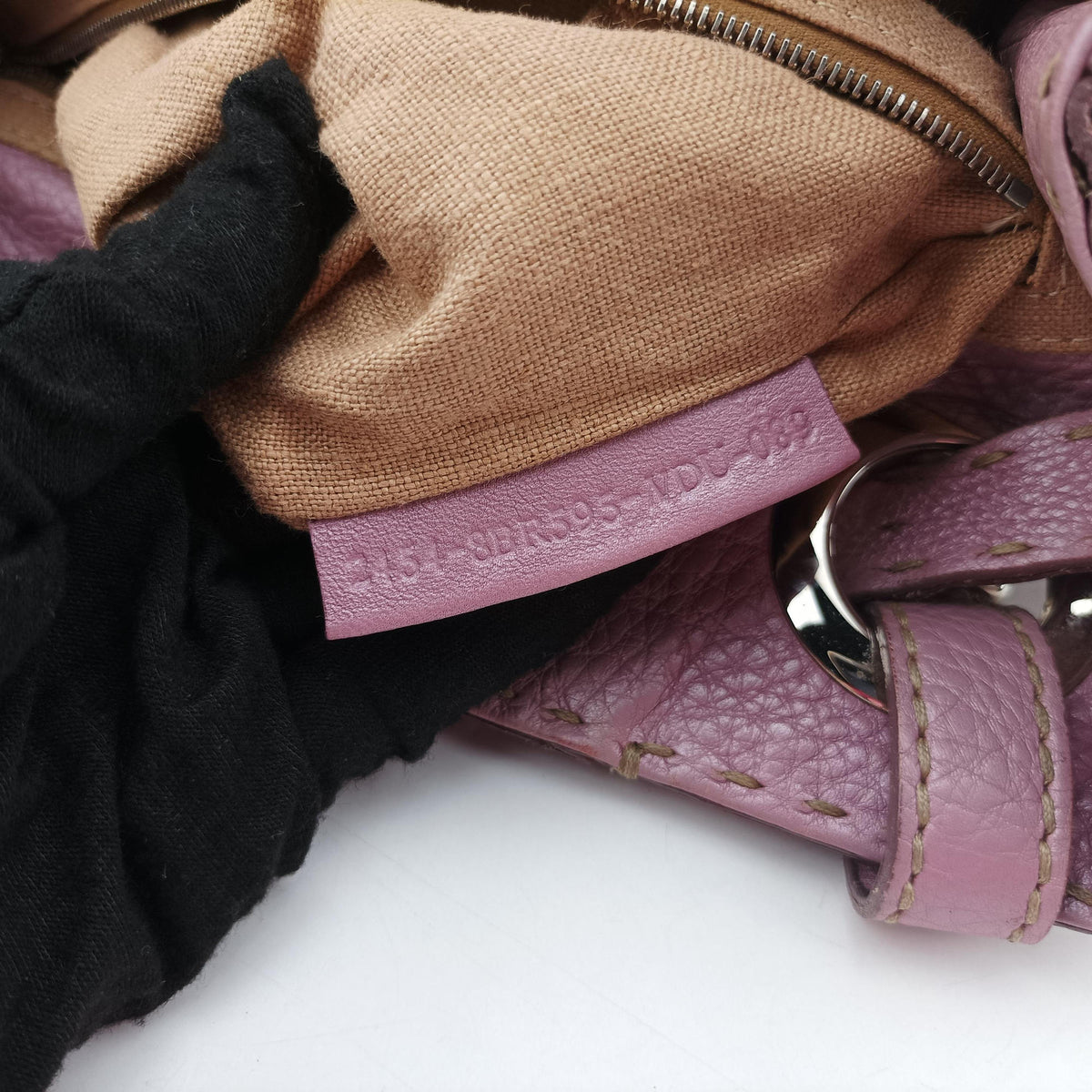 Secondhand Fendi Selleria Pomodorino Pink Leather 8BR595 handbag | stylenewstar