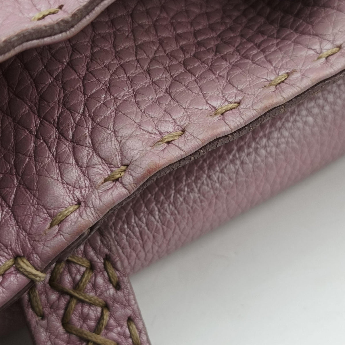 Secondhand Fendi Selleria Pomodorino Pink Leather 8BR595 handbag | stylenewstar