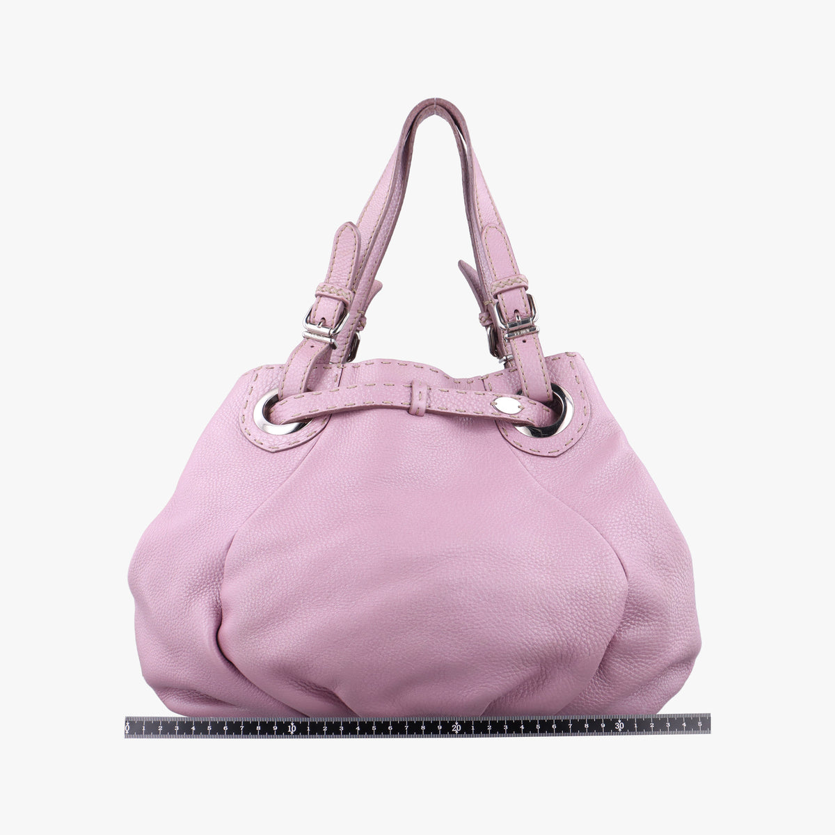 Secondhand Fendi Selleria Pomodorino Pink Leather 8BR595 handbag | stylenewstar