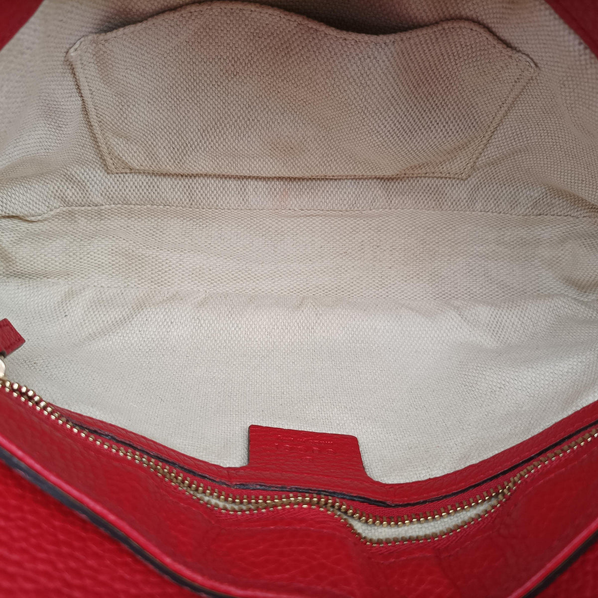 Pre-owned Gucci SOHO Red Leather 336752 shoulderbag | stylenewstar