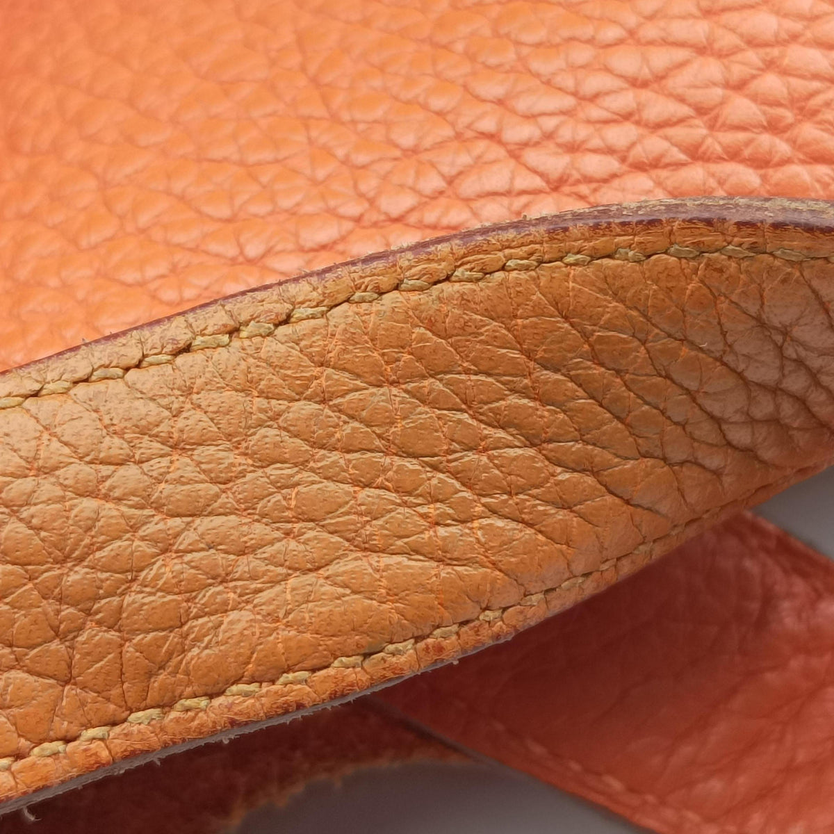 Pre-owned Hermes Picotin Lock Orange Taurillon Clemence  handbag | stylenewstar