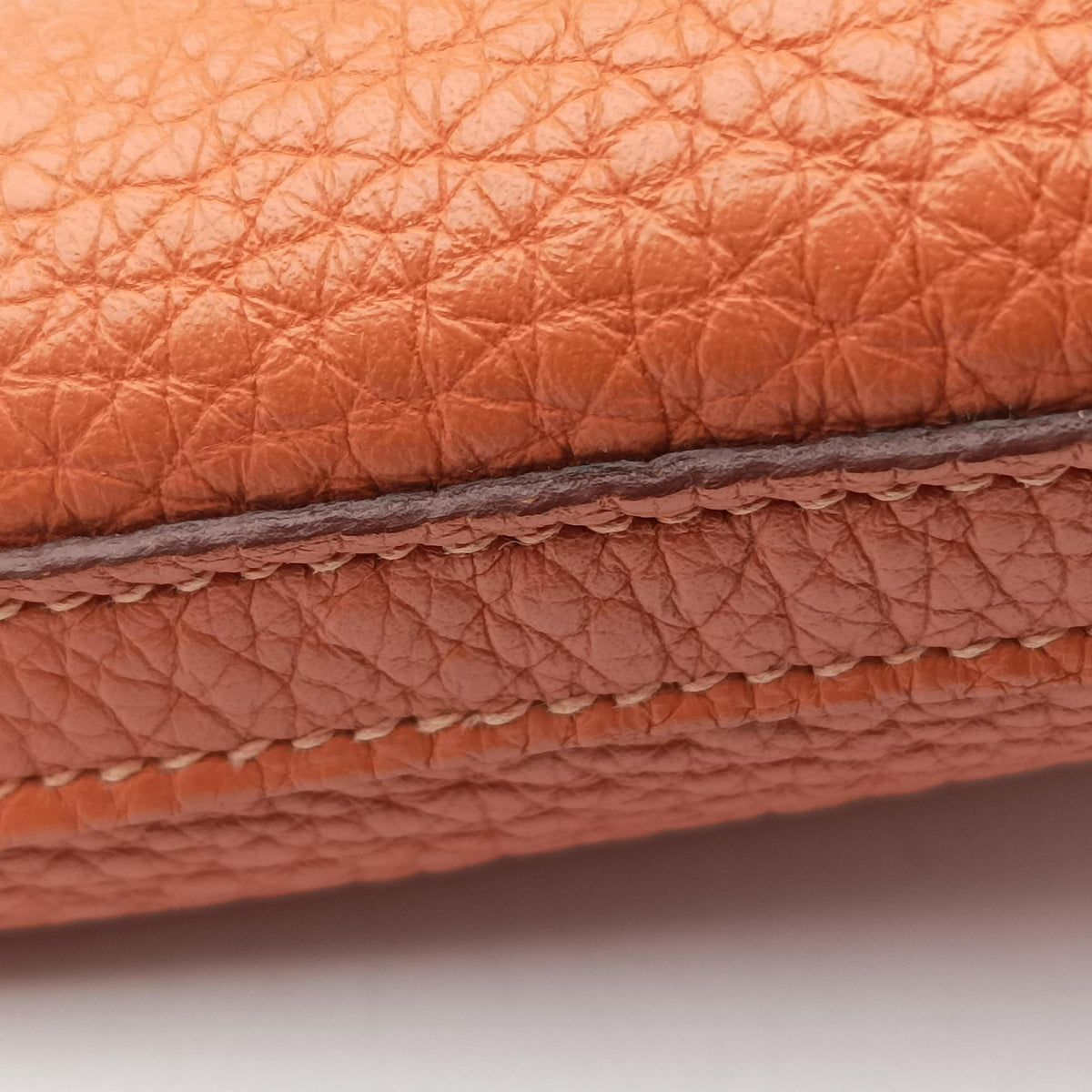 Pre-owned Hermes Picotin Lock Orange Taurillon Clemence  handbag | stylenewstar