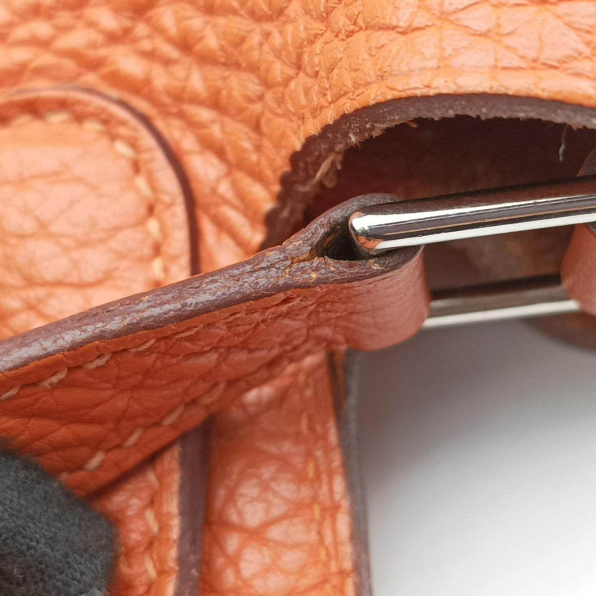 Pre-owned Hermes Picotin Lock Orange Taurillon Clemence  handbag | stylenewstar