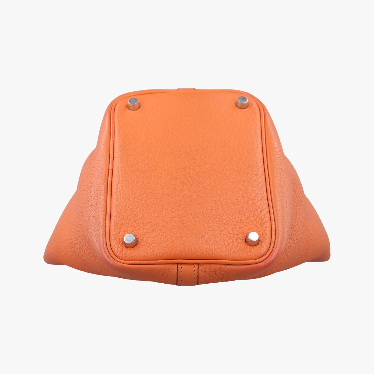 Pre-owned Hermes Picotin Lock Orange Taurillon Clemence  handbag | stylenewstar