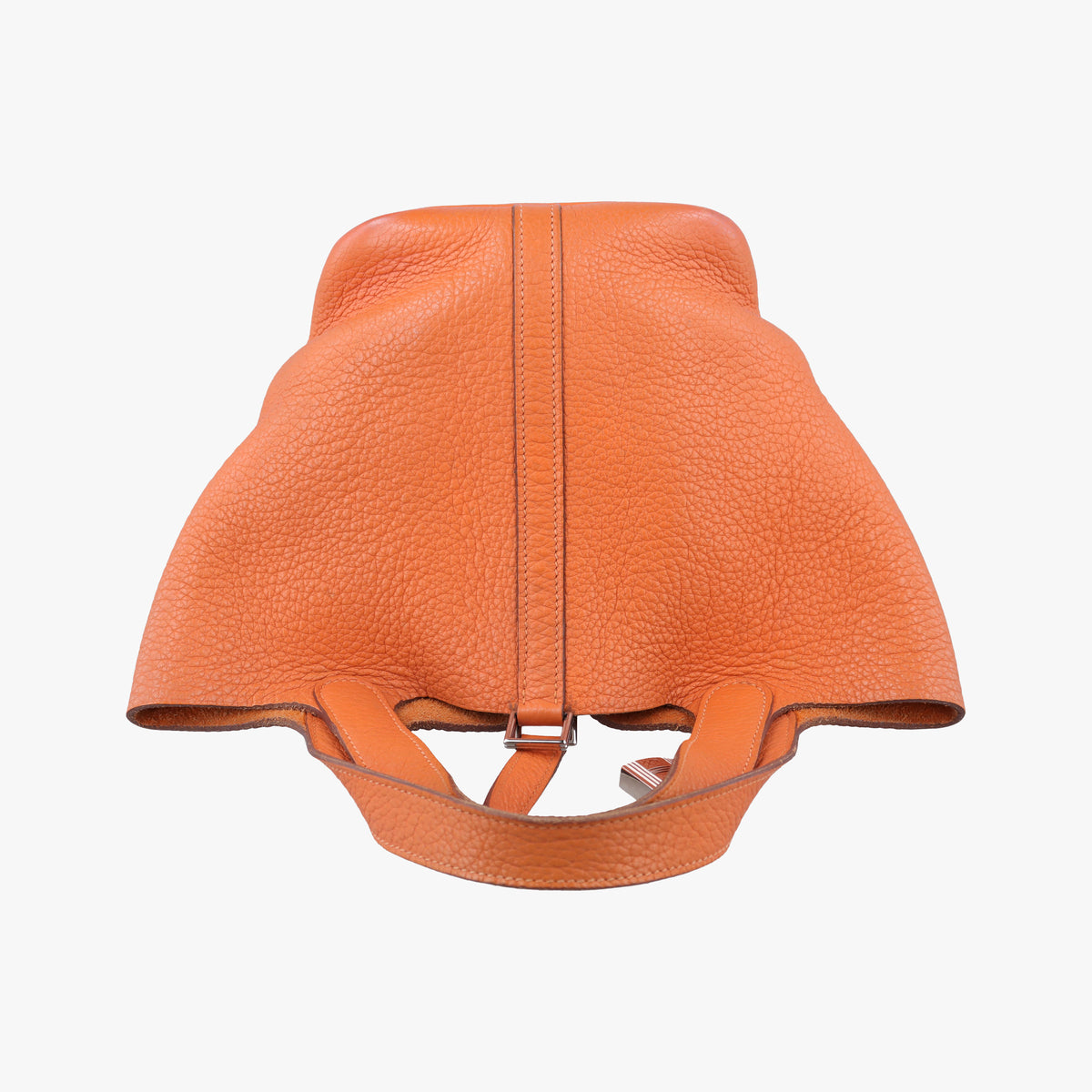 Pre-owned Hermes Picotin Lock Orange Taurillon Clemence  handbag | stylenewstar