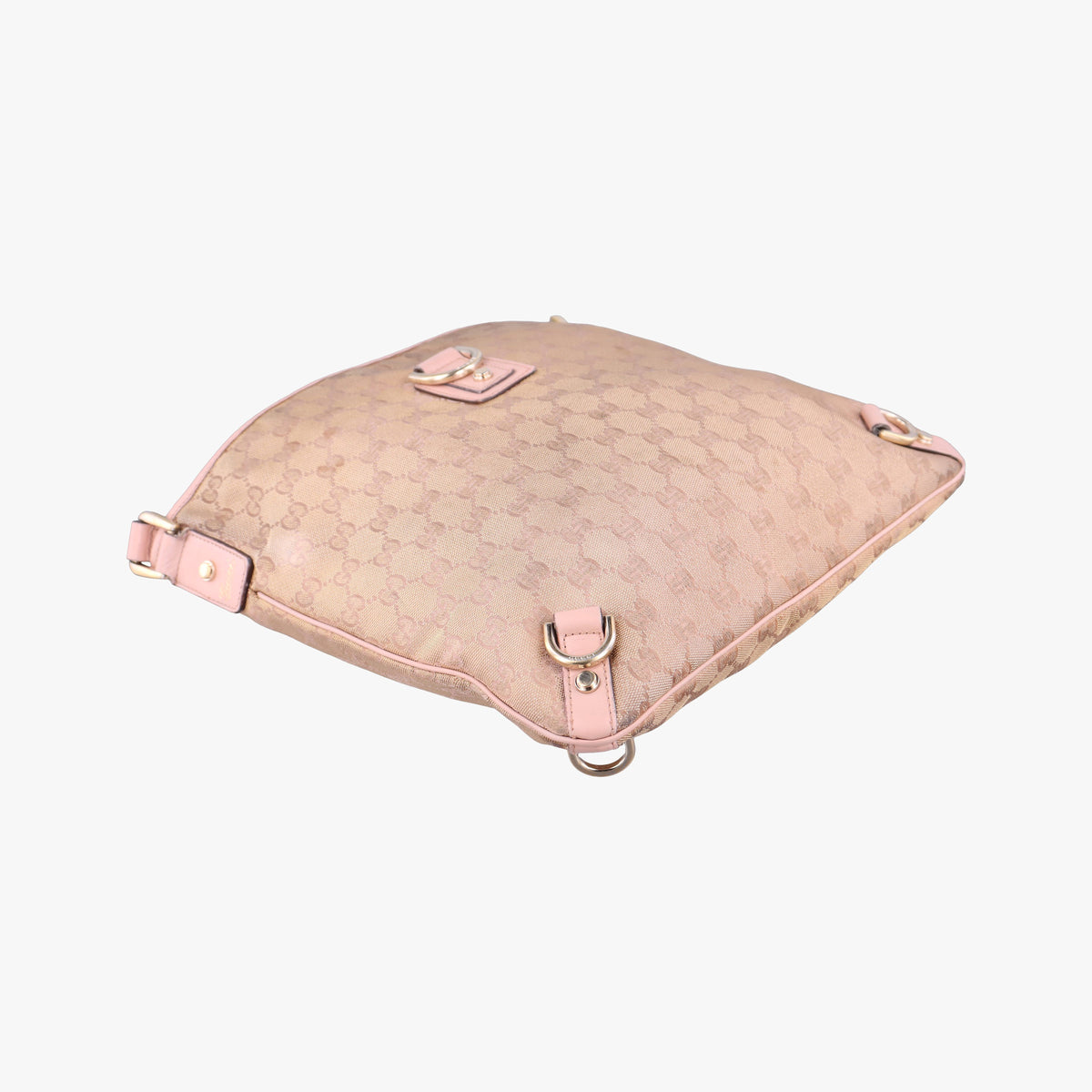Pre-owned Gucci Abbey Pink canvas 131326 shoulderbag | stylenewstar