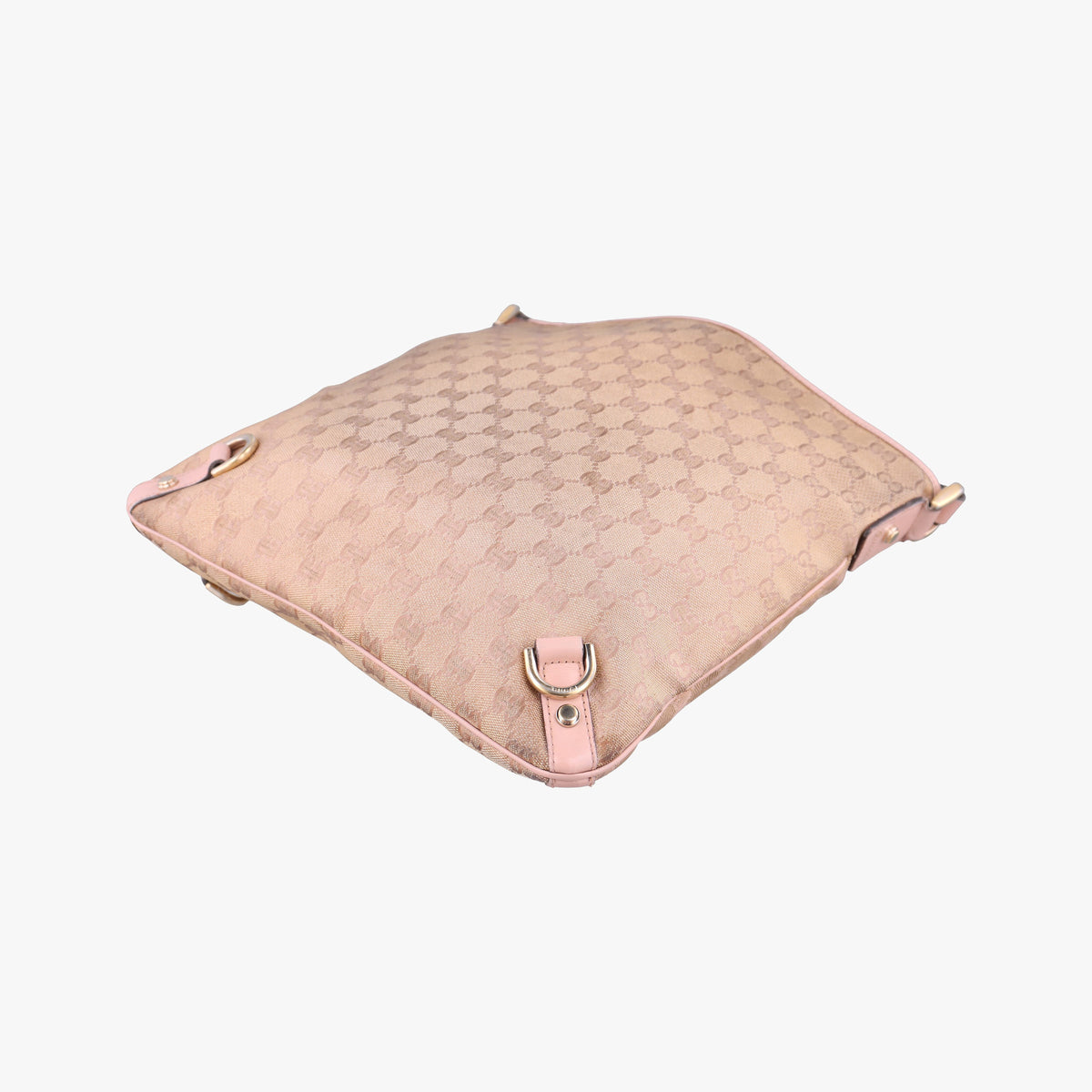 Pre-owned Gucci Abbey Pink canvas 131326 shoulderbag | stylenewstar