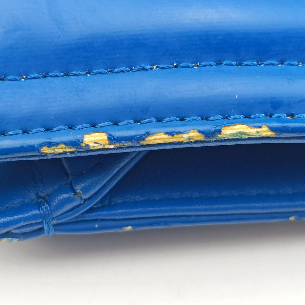 Vintage Chanel Cocomark Shopping Blue Patent Leather  shoulderbag | stylenewstar