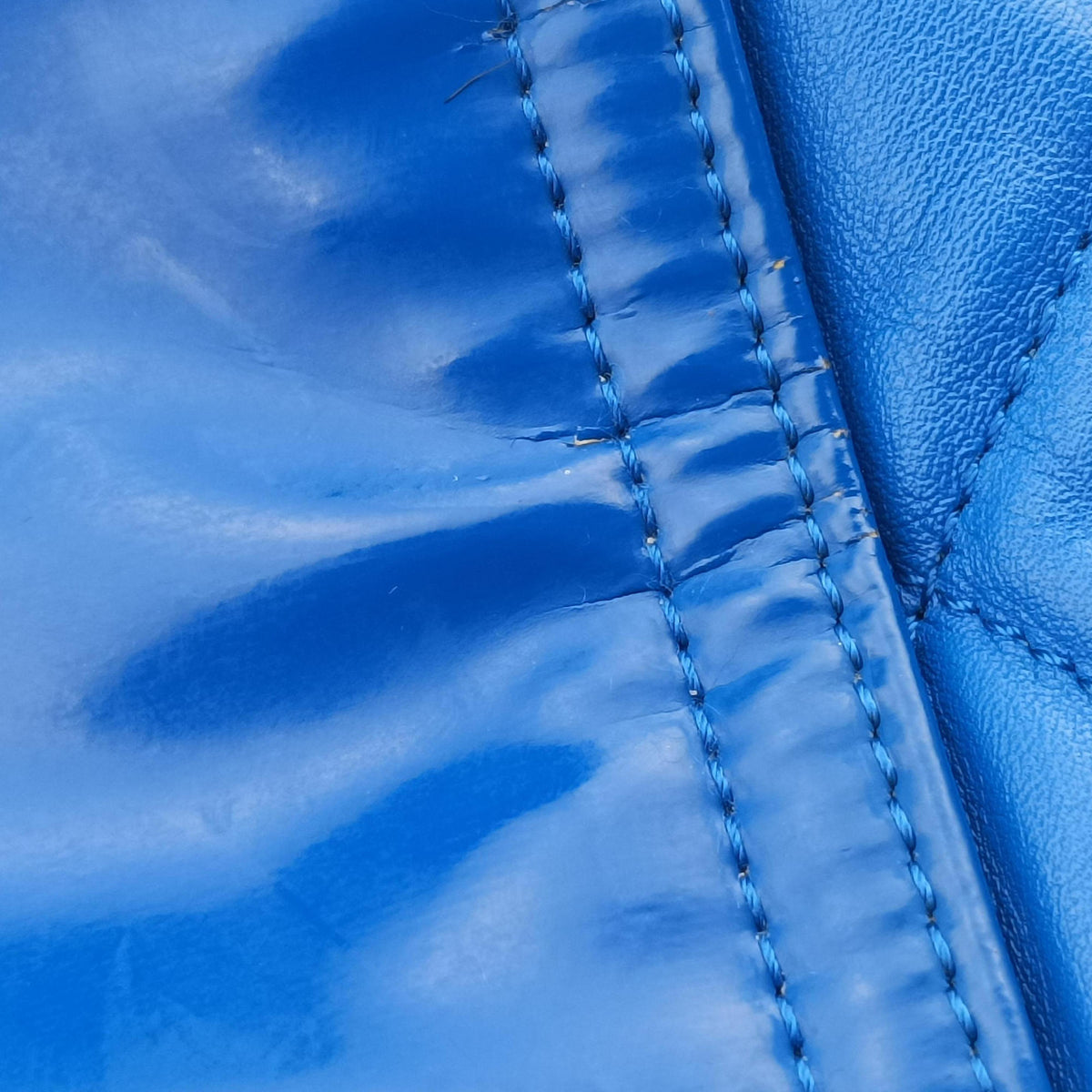 Vintage Chanel Cocomark Shopping Blue Patent Leather  shoulderbag | stylenewstar