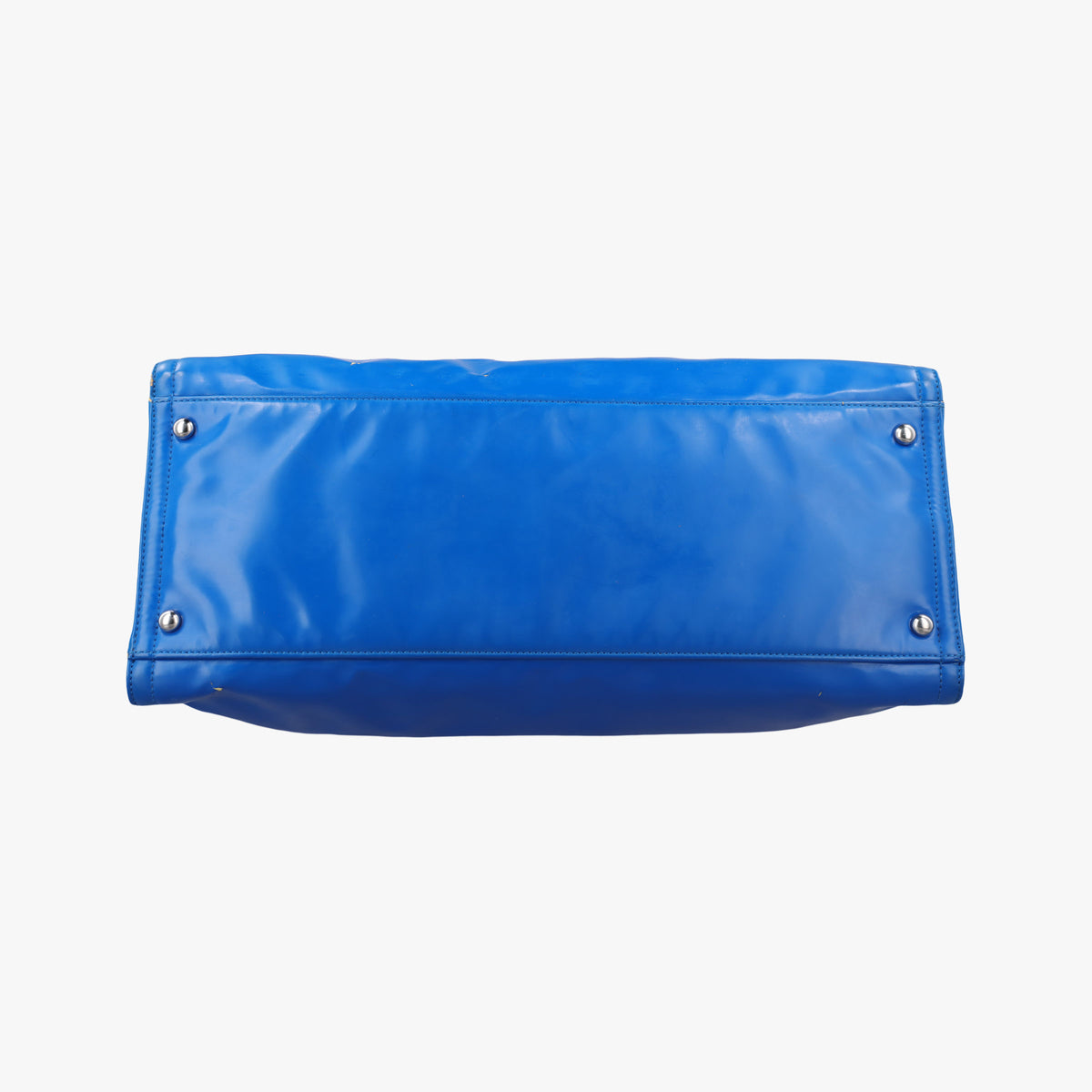 Vintage Chanel Cocomark Shopping Blue Patent Leather  shoulderbag | stylenewstar
