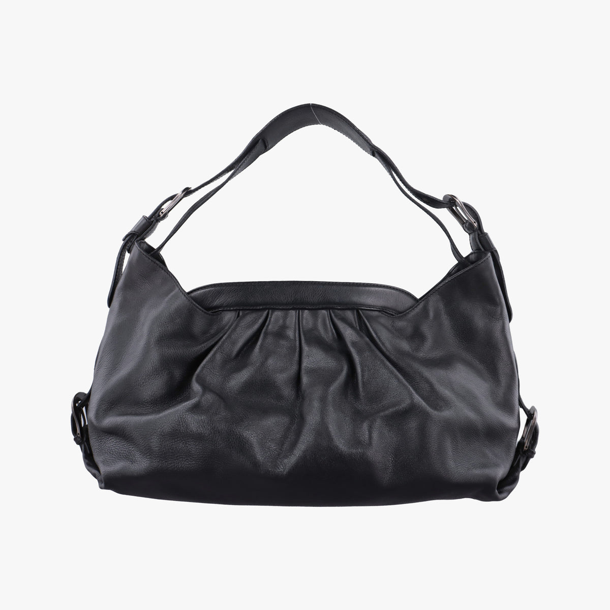 Pre-owned Fendi Toile de Cuir Black Leather 8BR579 handbag | stylenewstar