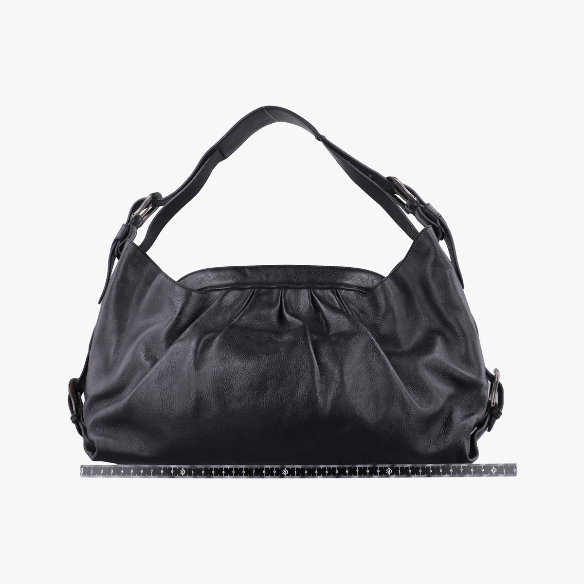 Pre-owned Fendi Toile de Cuir Black Leather 8BR579 handbag | stylenewstar
