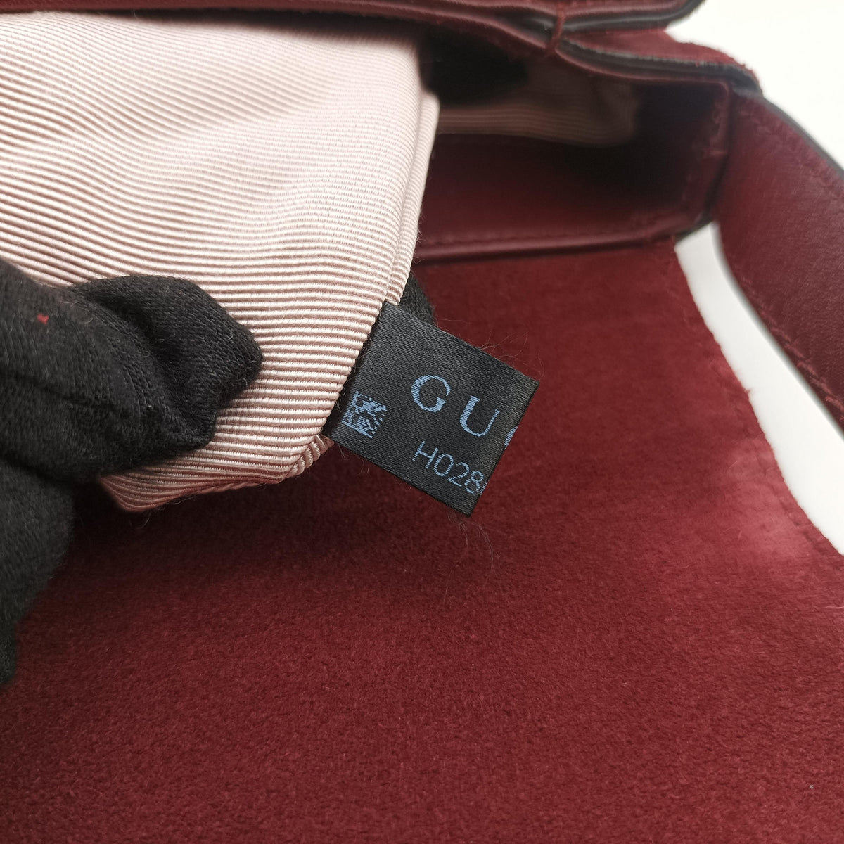 Vintage Gucci Arli Burgundy Suede×leather 550126 shoulderbag | stylenewstar