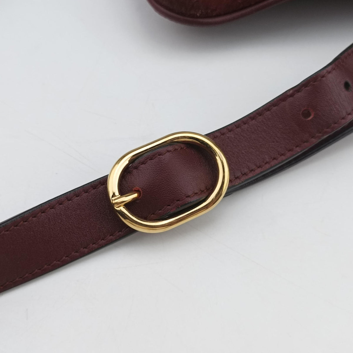 Vintage Gucci Arli Burgundy Suede×leather 550126 shoulderbag | stylenewstar