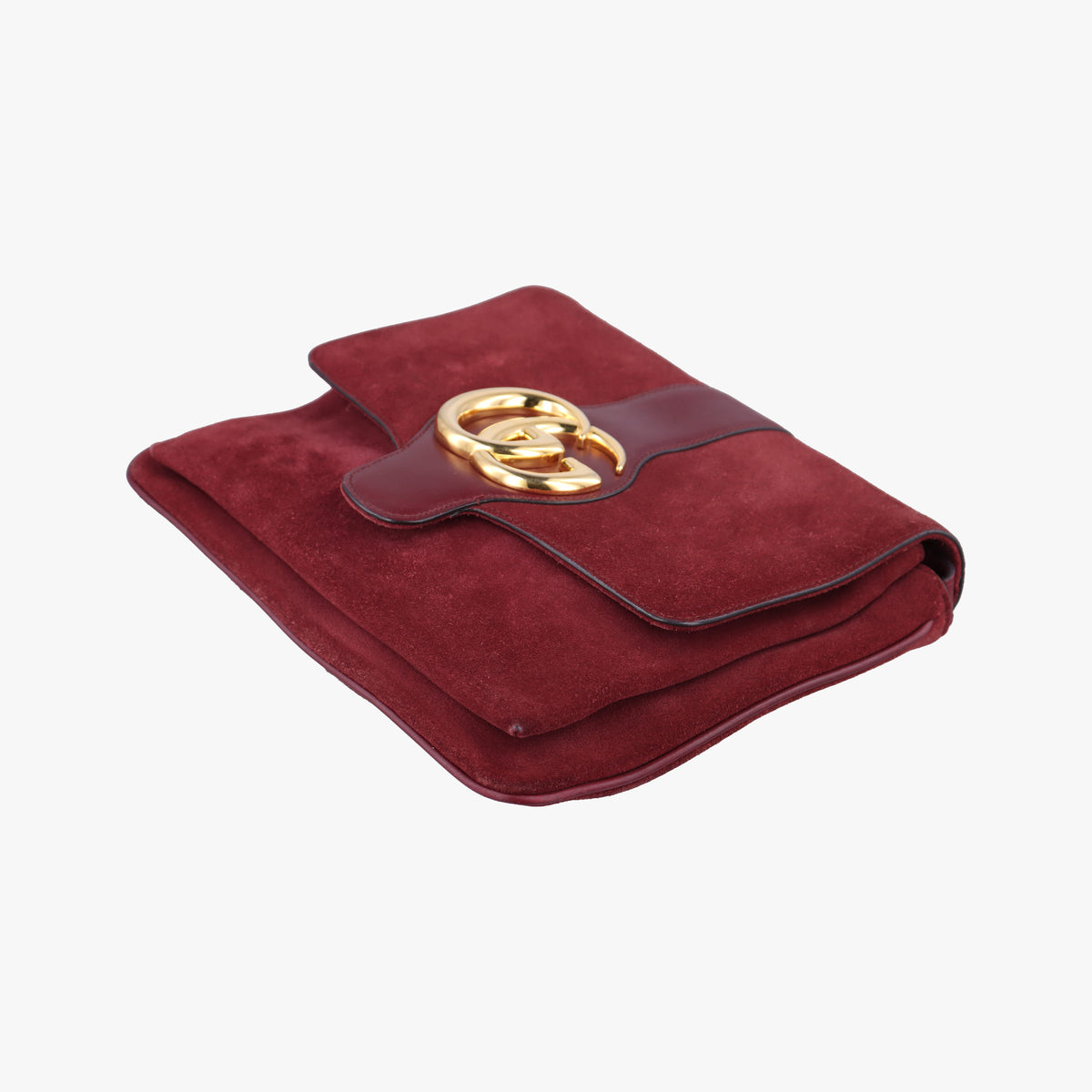 Vintage Gucci Arli Burgundy Suede×leather 550126 shoulderbag | stylenewstar