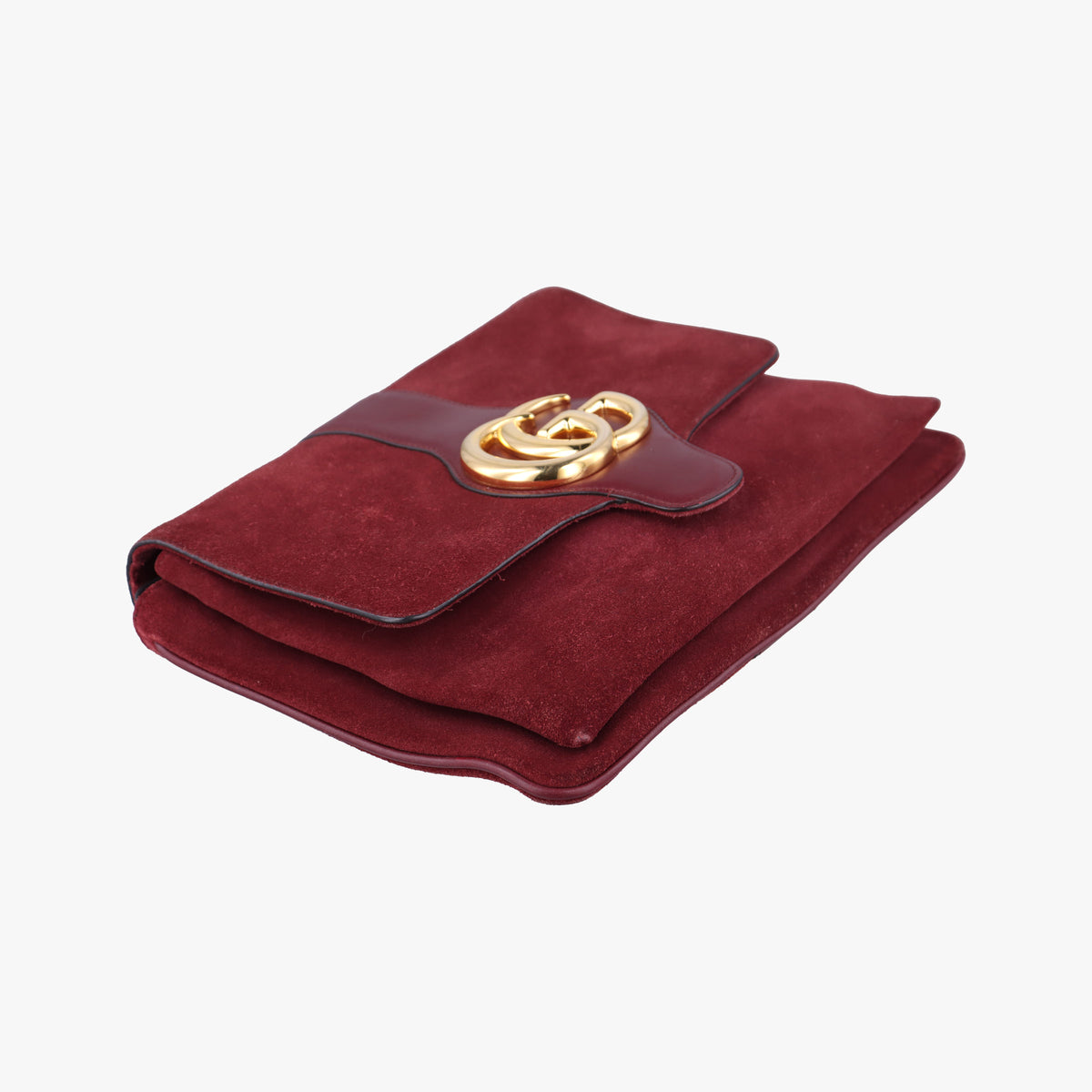 Vintage Gucci Arli Burgundy Suede×leather 550126 shoulderbag | stylenewstar