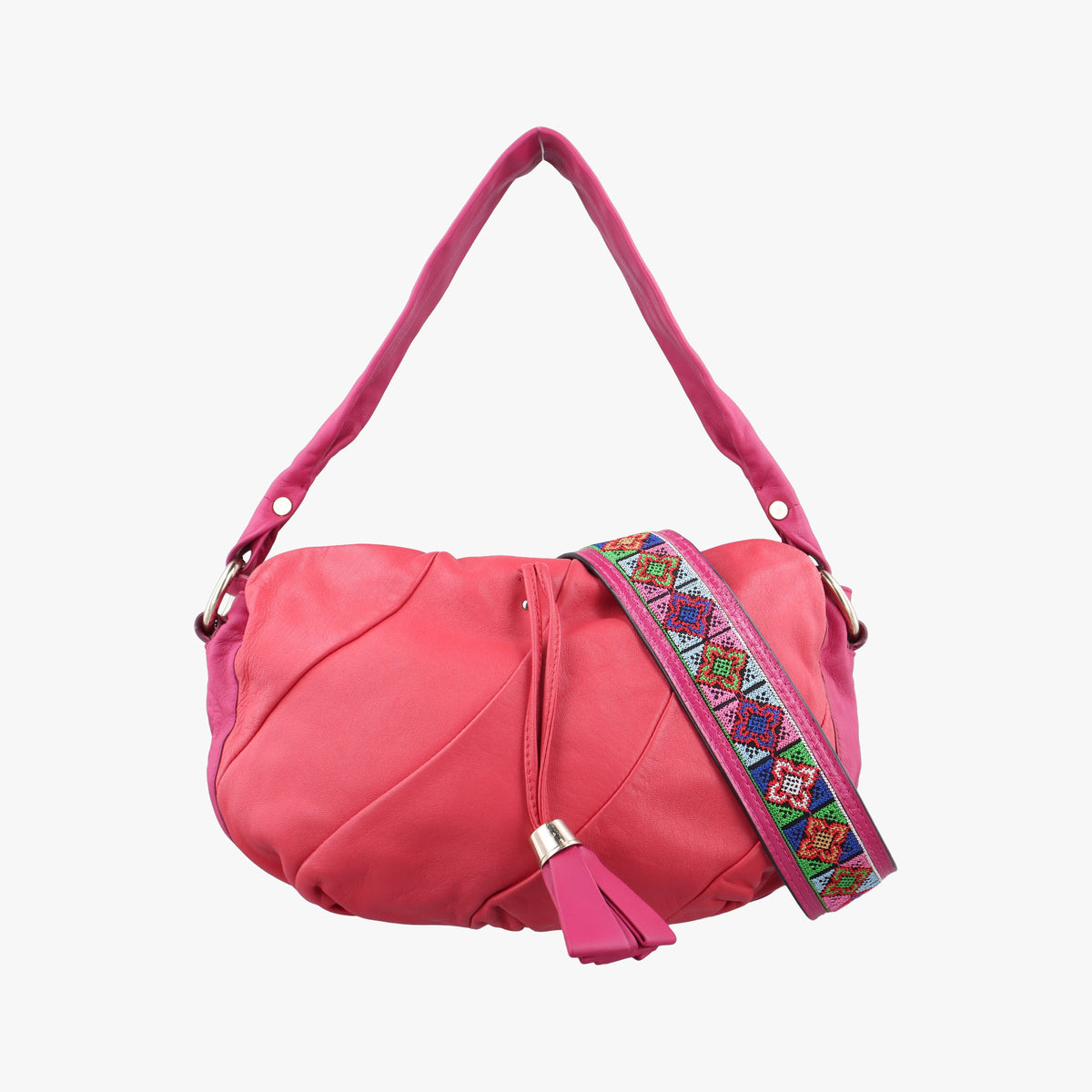 Vintage Celine Vintege Pink Leather  shoulderbag | stylenewstar
