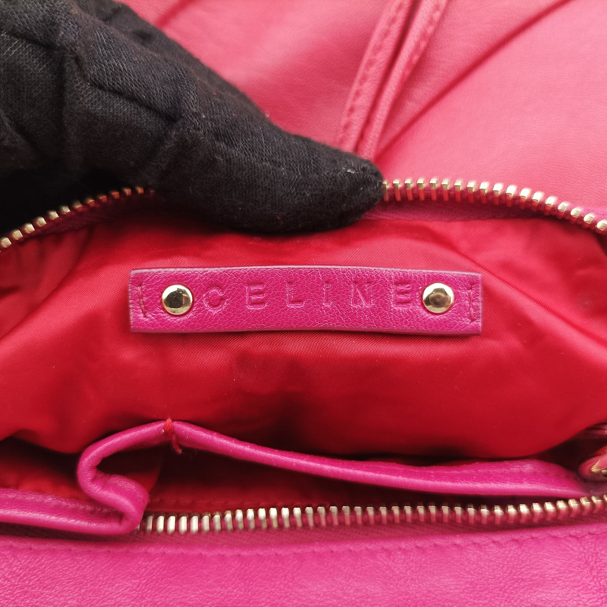 Vintage Celine Vintege Pink Leather  shoulderbag | stylenewstar