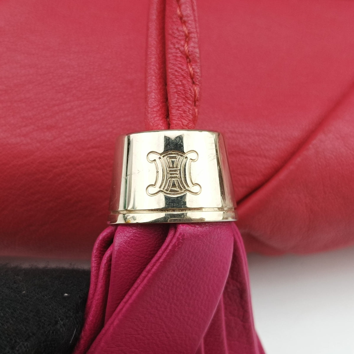 Vintage Celine Vintege Pink Leather  shoulderbag | stylenewstar