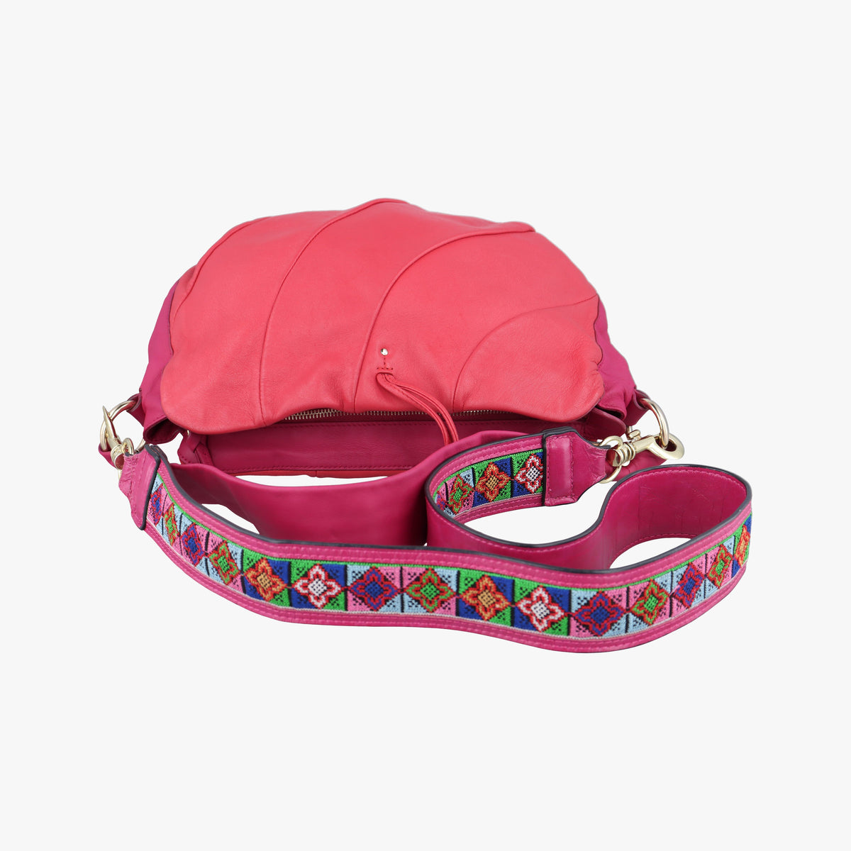 Pre-owned Celine Vintege Pink Leather  shoulderbag | stylenewstar