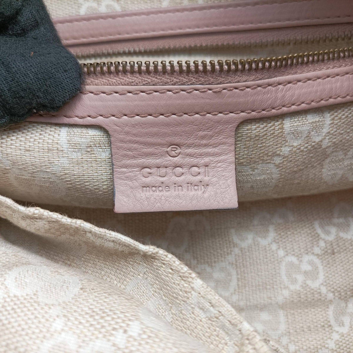 Pre-owned Gucci Soft Stirrup Pink Leather 296856 shoulderbag | stylenewstar