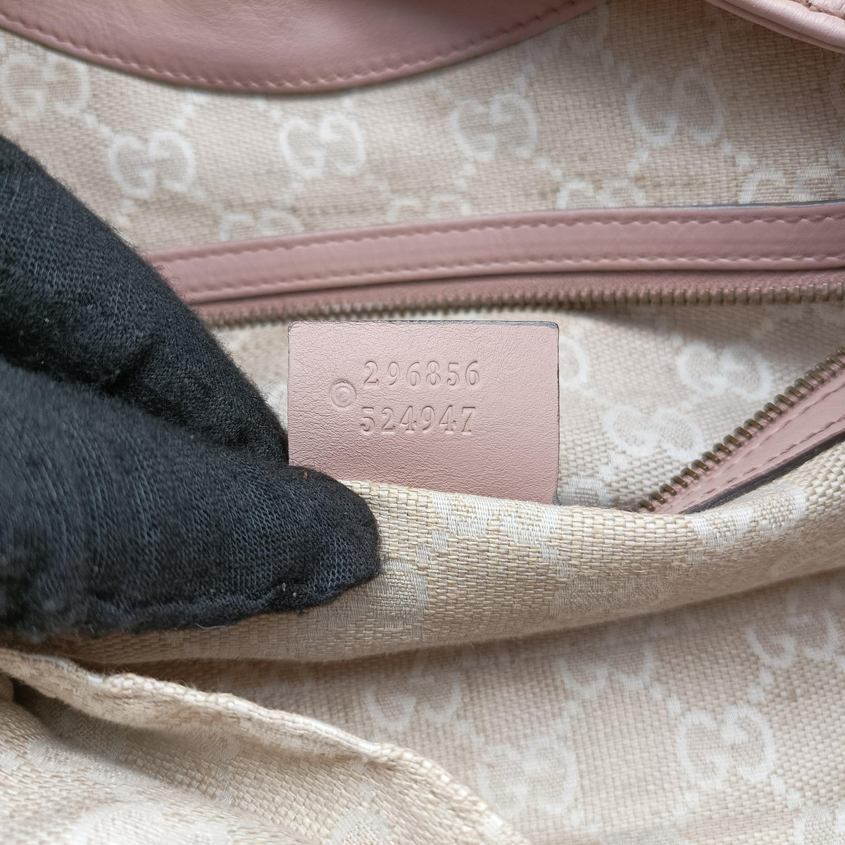Pre-owned Gucci Soft Stirrup Pink Leather 296856 shoulderbag | stylenewstar