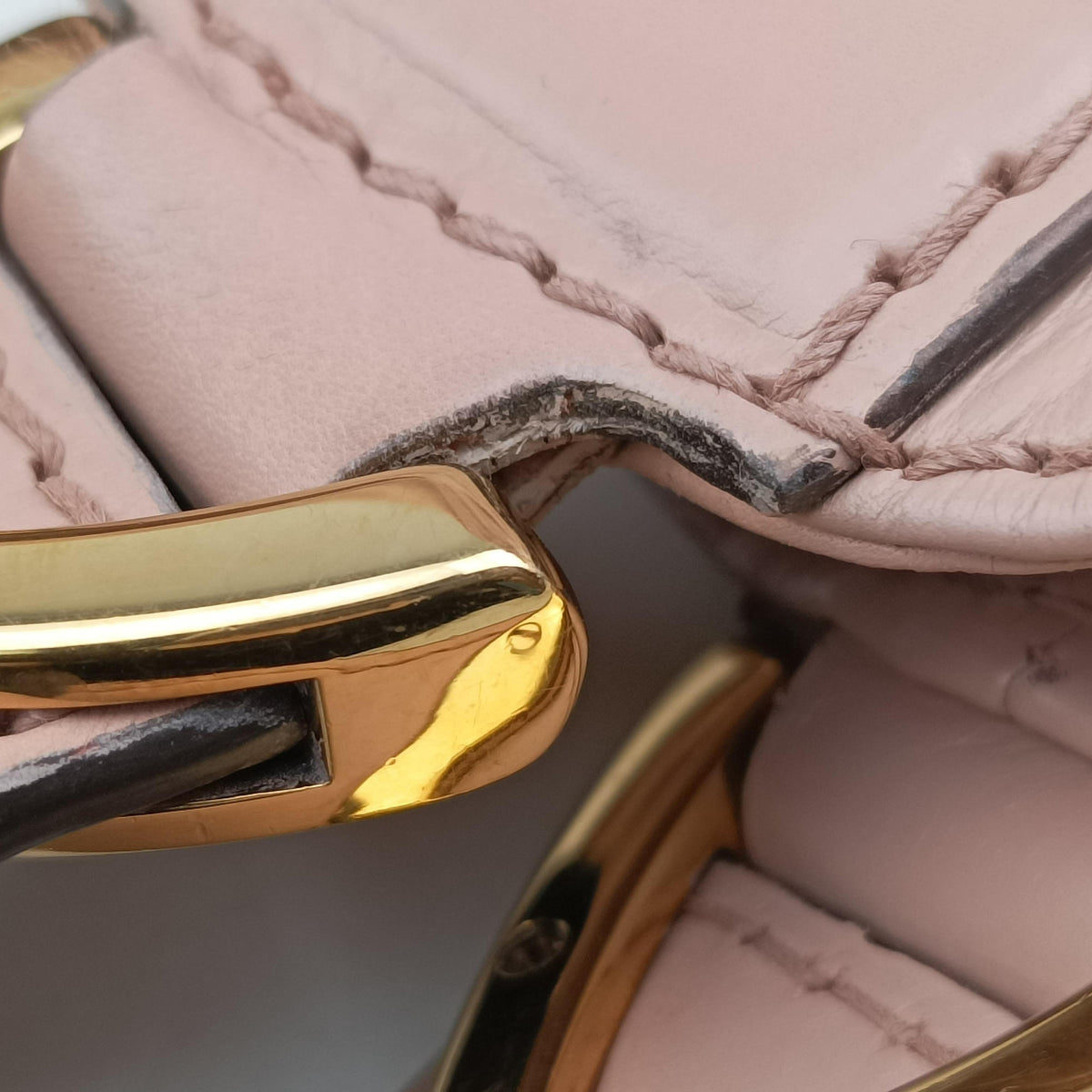 Pre-owned Gucci Soft Stirrup Pink Leather 296856 shoulderbag | stylenewstar