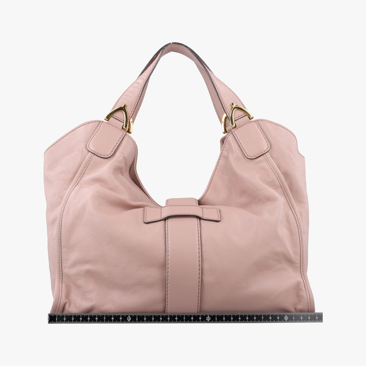 Pre-owned Gucci Soft Stirrup Pink Leather 296856 shoulderbag | stylenewstar