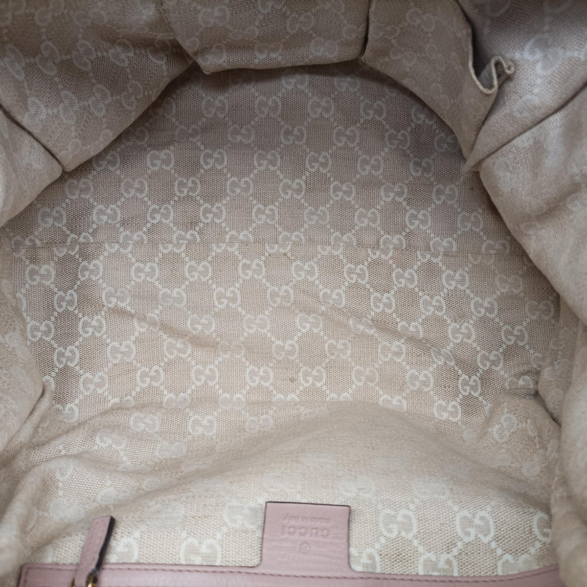 Pre-owned Gucci Soft Stirrup Pink Leather 296856 shoulderbag | stylenewstar
